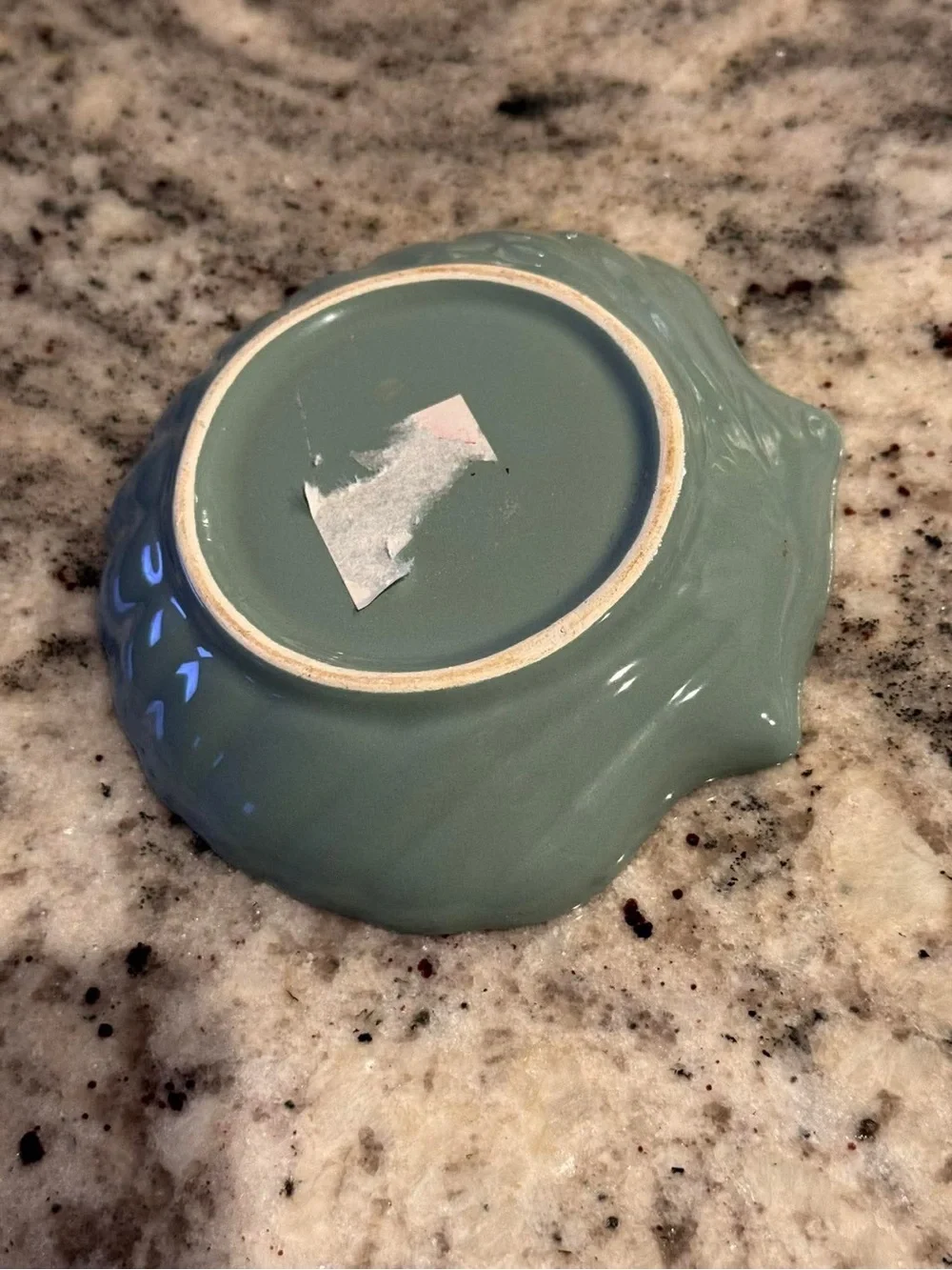 Ceramic Shell soap Dish - Seafoam Green like new